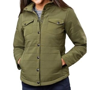 United By Blue Bison Green Snap Front Outdoor Camping Hiking Jacket
